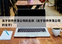 关于软件开发公司的名称（关于软件开发公司的名字）